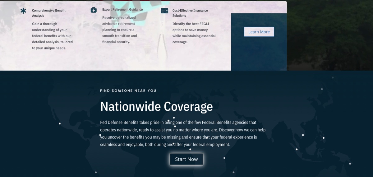 Fed Defense Benefits nationwide coverage section