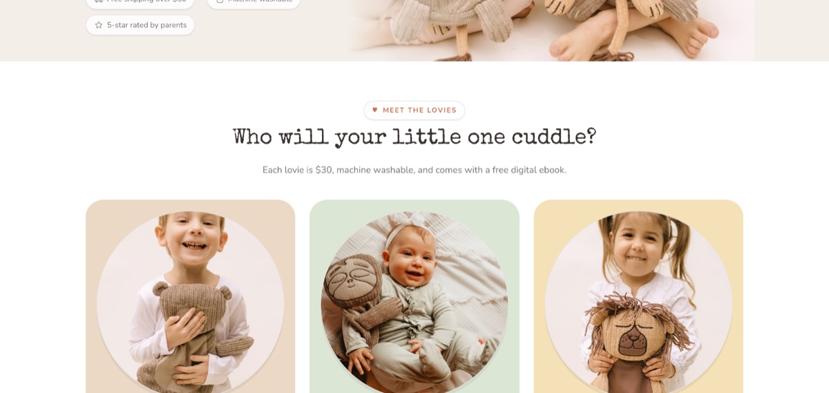 Little Bug product cards